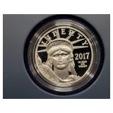 20TH ANN. 1 OZ AMERICAN EAGLE PLATINUM PROOF COIN