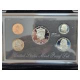 1997 MINT PREMIER SILVER PROOF SET - BOX AND COA