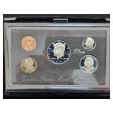 1997 MINT PREMIER SILVER PROOF SET - BOX AND COA