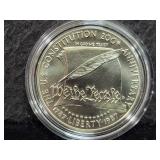 1987 U.S. CONSTITUTION UNC SILVER DOLLAR WITH BOX