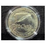 1987 U.S. CONSTITUTION UNC SILVER DOLLAR WITH BOX