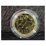1995 NEW ZEALAND BU $10 ALUMINIUM BRONZE COIN