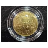 2019 APOLLO 11 50TH ANN. UNC $5 GOLD COIN -