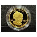 2011 'LUCY HAYES' FIRST SPOUSE 1/2 OZ GOLD PROOF