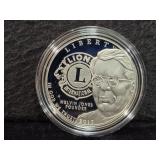 2017 LIONS CLUB CENTENNIAL PROOF SILVER DOLLAR -