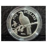 2021 NEW ZEALAND FROSTED PROOF $5 'KERERU' COIN -