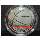 2020-P BASKETBALL HALL OF FAME PROOF SILVER DOLLAR