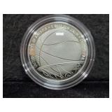 2020-P BASKETBALL HALL OF FAME PROOF SILVER DOLLAR