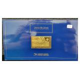 USPS 24K GOLD PLATED .999 FINE SILVER INGOT -