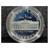 THE WHITE HOUSE 200TH ANN. PROOF SILVER DOLLAR -