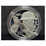 2018 WWI CENTENNIAL PROOF SILVER DOLLAR -