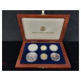1994 WORLD CUP USA COMMEMORATIVE 6 COIN SET -