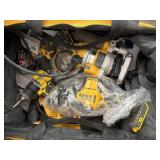 Dewalt router 2 drill, saw all , bag jigsaw