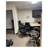 Office , chairs, display, vacuum cleaner,
