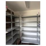 2pc    7 foot shelving located upstairs bring