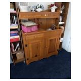 Pine dry sink, large set of crown MING fine China