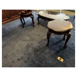 Clawfoot Ted coffee table 2 end tables 3 pieces