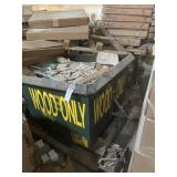 Small construction dumpster and contents
