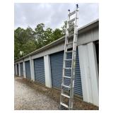 WERENER 24 foot extension ladder located locker