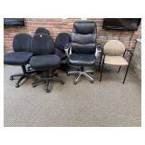 6 office chairs