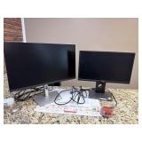 2 Dell monitors