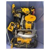 Dewalt air, compressor, Skil saw drill chargers,