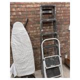 6 foot step ladder two step stool ironing board