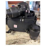 NIKOND 60 camera NIKON 18ï¿½5MM lens and 55ï¿½200 MM