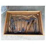 Antique tools and showcase located locker 60
