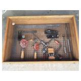 Yup, antique tools and showcase located blocker