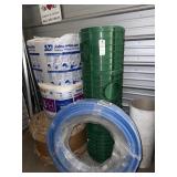 Roll blue PEX insulation roll of aluminum located