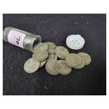 (20) SILVER WAR NICKELS - 35% SILVER