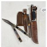 Could beTwo bone handle knives vintage butterfly