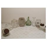 Collection of Glass containers