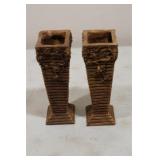 Vintage Square tapered vases