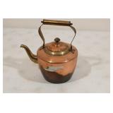 Vintage Brass and Cooper Tea Pot