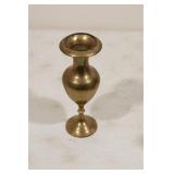 Vintage Brass vase with flared top 10in tall
