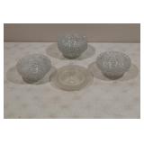 Vintage Clear Glass Bowls