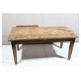 Vintage Wood Table 30x16x14