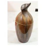 DecMode 14" brown ceramic vase