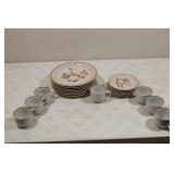 Crown Manor Stoneware Autumn Blossom