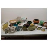 Collection of household vases