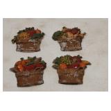 Sexton cast metal wall hanging plaques