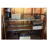 Metal Rack and Contents