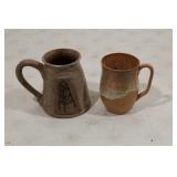 Handcrafted stoneware mugs