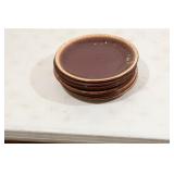 Brown Pottery Dinner Plates