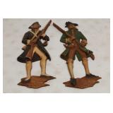 Vintage Sexton cast metal wall plaques Revolutiona
