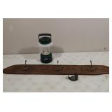 Coat Rack, Lantern and Military Compass