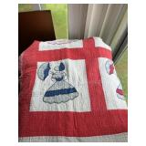 UMBRELLA GIRL PATTERN QUILT -