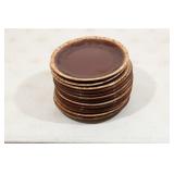 Brown Pottery Small Plates